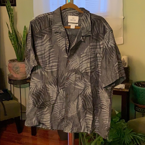 28 Palms Other - 28 Palms Men's Relaxed-FitTextured Jacquard Shirt